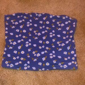 Floral daisy tube top xs-small